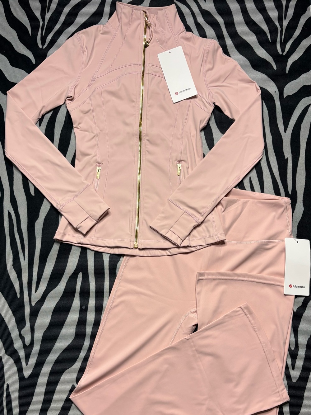 Pink And Gold Lululemon Set